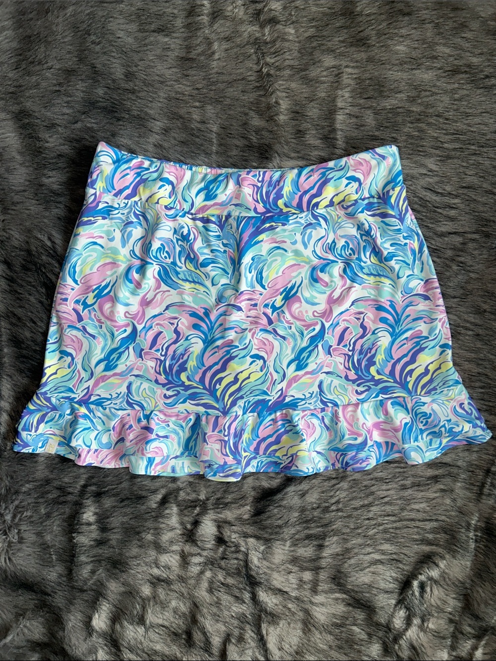 NWT Simply Southern Clara Skort in Watercolor Ruffle Shorts Women’s XXL